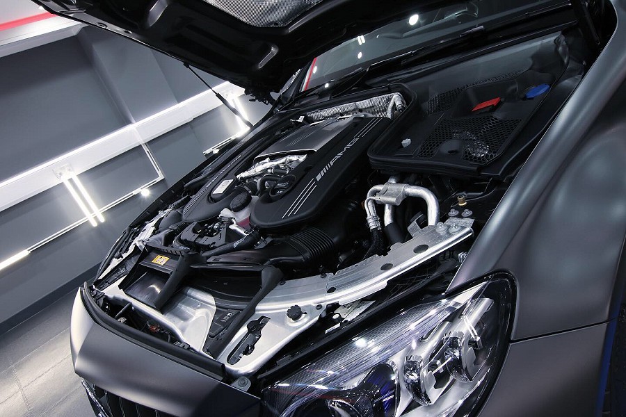 Engine Bay Steam Cleaning Mercedes AMG